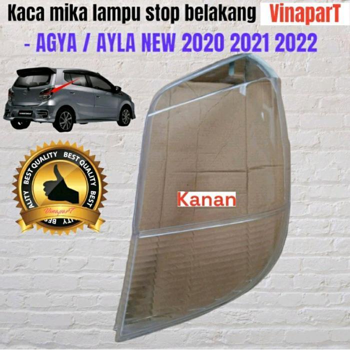 kaca mika lampu stop stoplamp belakang Agya new 2020-2022 putih