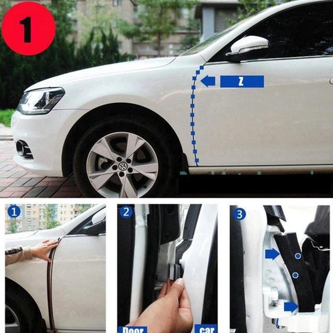 KARET PEREDAM KAP MOBIL D / KARET PEREDAM PINTU D UNIVERSAL PER 1 METER / LIST KARET PINTU MODEL D