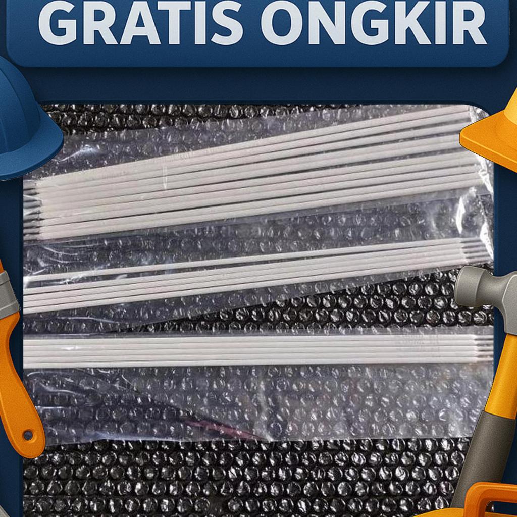 Kawat Las Listrik Stick Aluminium 4043 2.5Mm Eceran 1Kg