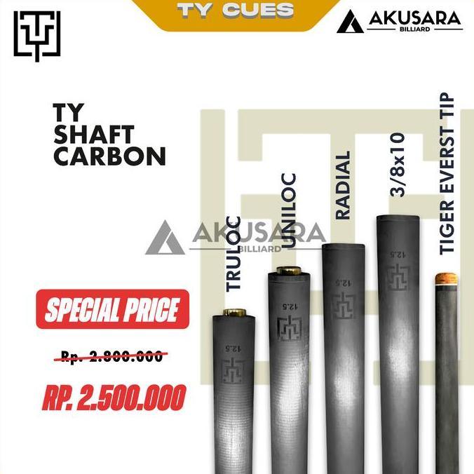 Shaft Fury TY Shaft Carbon Diameter 12.5 New Low Deflection Shaft