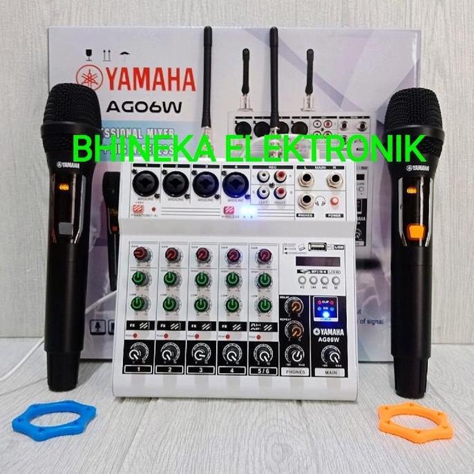 Hermansyah_toba - Yamaha AG6W Mixer 6 Channel 2 Wireless
