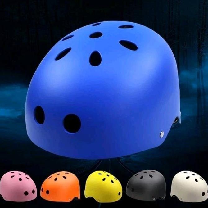 Helm Sepeda Anak Kid Skateboarding Helm Sepatu Roda Climbing Rafting sepeda listrik putra putri terc