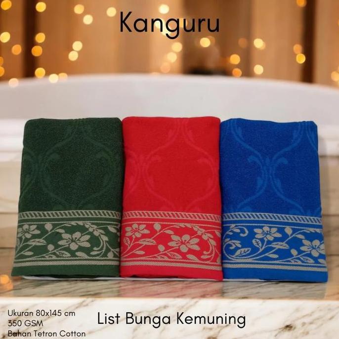 Handuk Dewasa Jumbo 80x150cm Kanguru 100% Combed Cotton