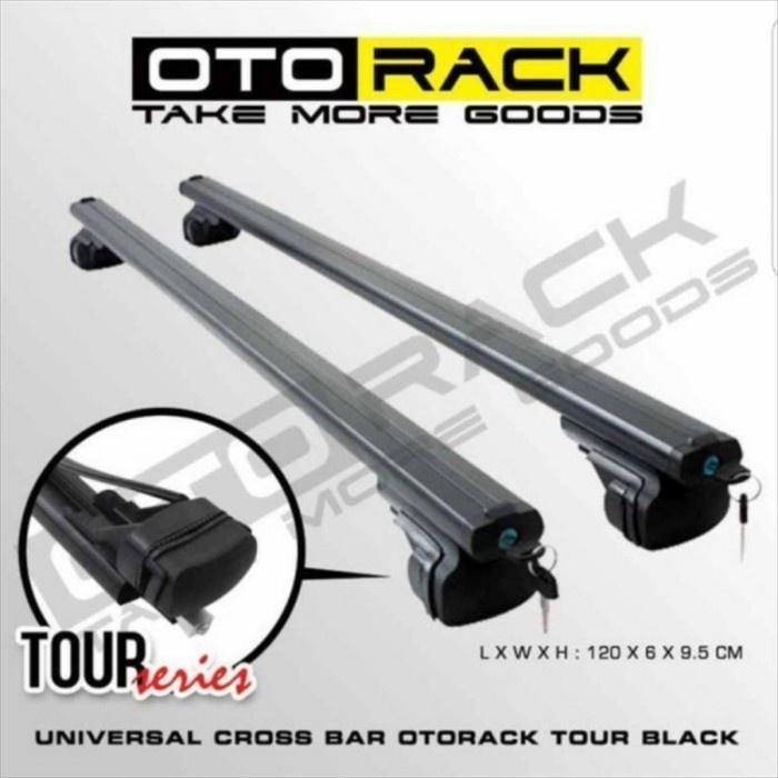 Otorack Cross Bar Sporty Pro Tour Premium Adventure Crossbar Kaki Rack Mobil Jepit Body Roof Rail Al