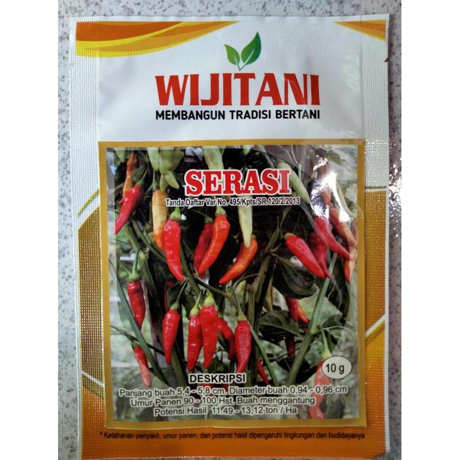 Benih Cabe Rawit SERASI 10 Gram Wijitani- Bibit Cabai SERASI  crm