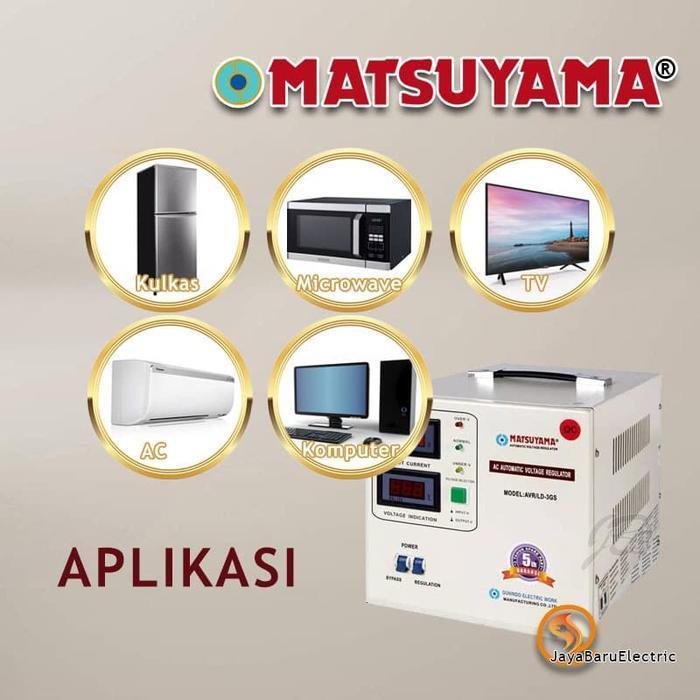 Stabilizer Stavol Avr Matsuyama Stavolt 3000 Watt 3Kva Avr/L-3Gs Original Dan Terpercaya
