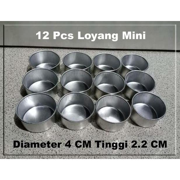 12 Pcs Cetakan Tart Mini / Cetakan Tartlet / Cetakan Kue Mini