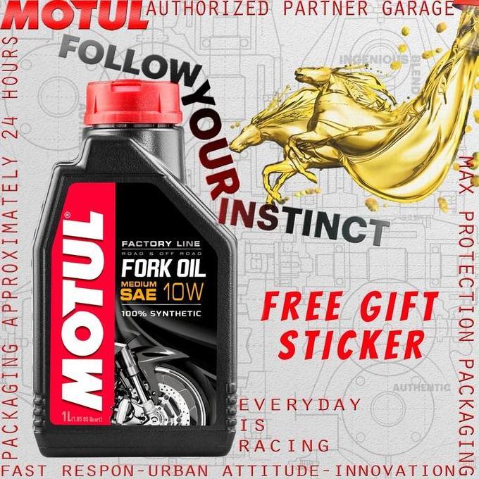 New- MOTUL FORK OIL MEDIUM 10W - 1L OLI SHOCK OHLINS