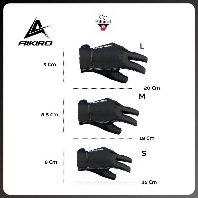 Sarung Tangan Billiard Aikiro Glove Billiard Aikiro Original
