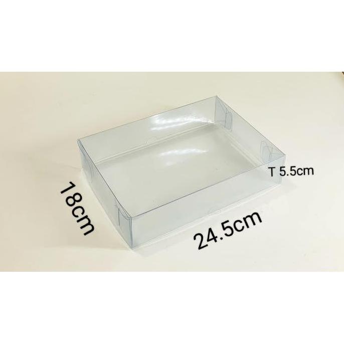 Kotak Mika Transparan (Harga Sudah Termasuk 10 Pcs) Souvenir Snack Box,