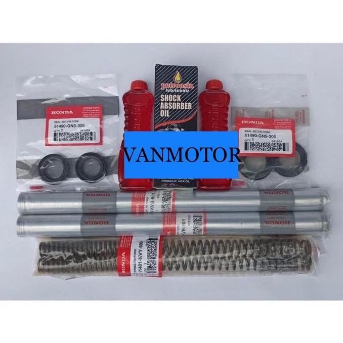 New- PAKET AS SHOCK SOK DEPAN SET PER SHOCK BEAT KARBU VARIO 110 CARBU BEAT