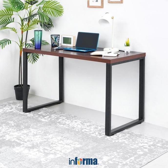 Terbaru Informa Benne Meja Kantor - Hitam Meja Kerja Meja Laptop Belajar Komputer Minimalis