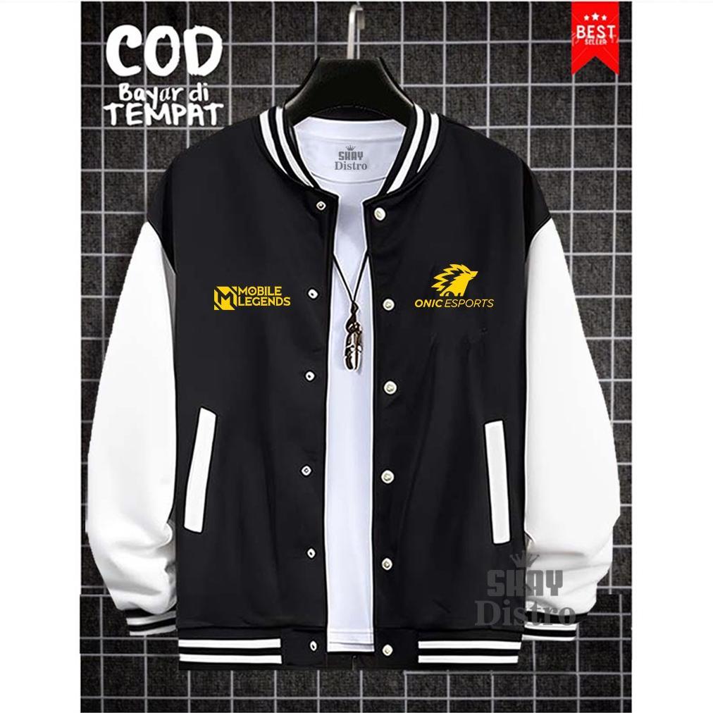Jaket Varsity Baseball Original Onic | MobileLegend - Jacket Bomber Premium Pria wanita New Arival