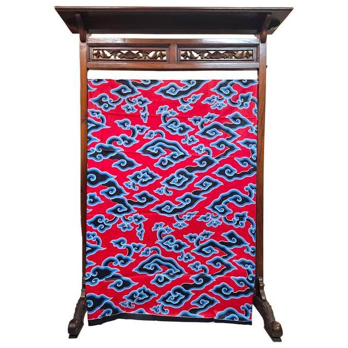 BATIK SALMA Kain Batik Motif Mega Mendung Khas Trusmi Cirebon Bahan Katun Premium Jarik Panjang Mega