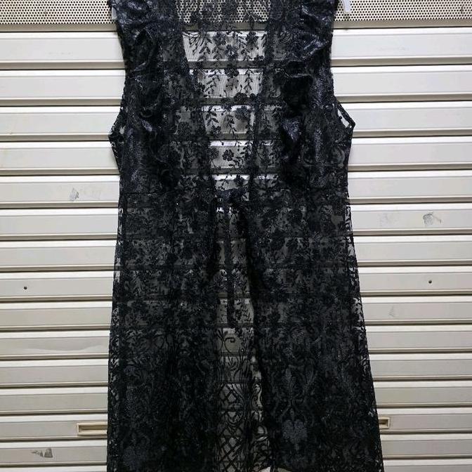 Rompi Tile Vest Tile Outer Tile Panjang Putih Hitam