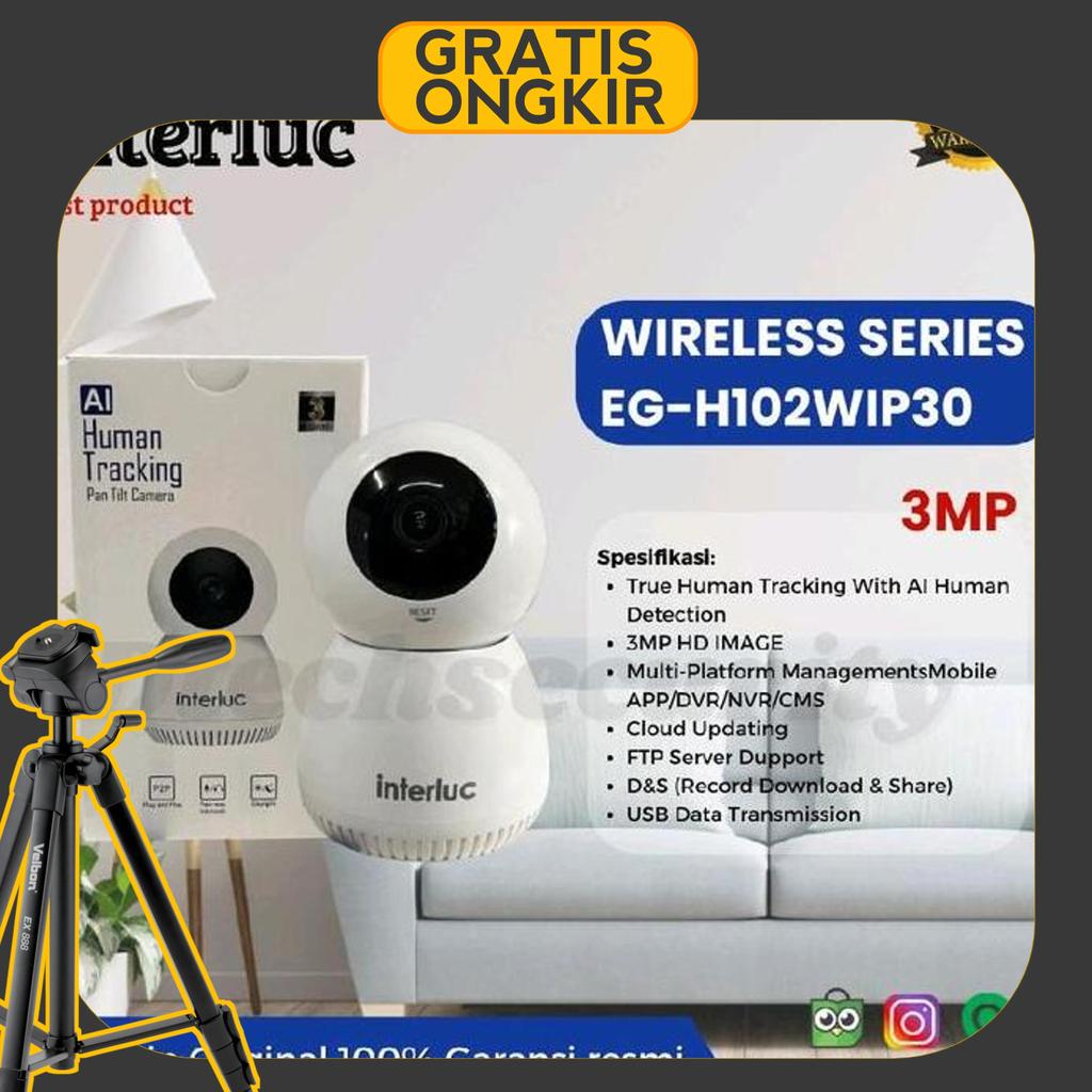 Ip Camera Wifi 3Mp Audio / Camera Wifi Interluc(Edge) Gerak 360 Ori
