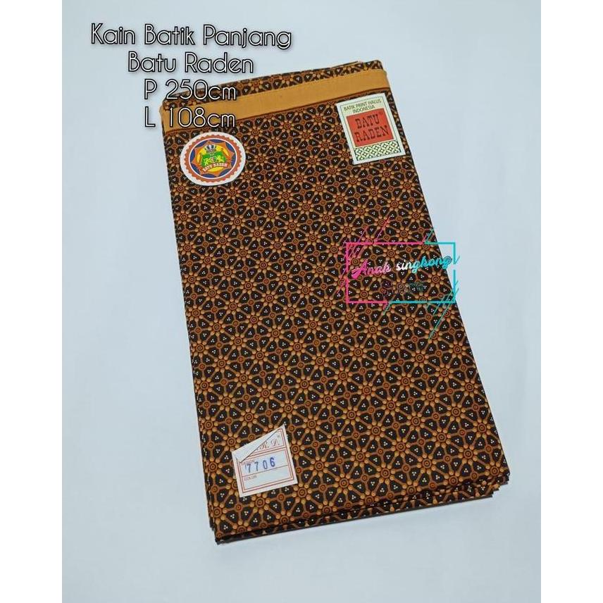 Kain Batik Panjang Batu Raden Full katun premium P 250cm L 1cm kain jarik kebat samping