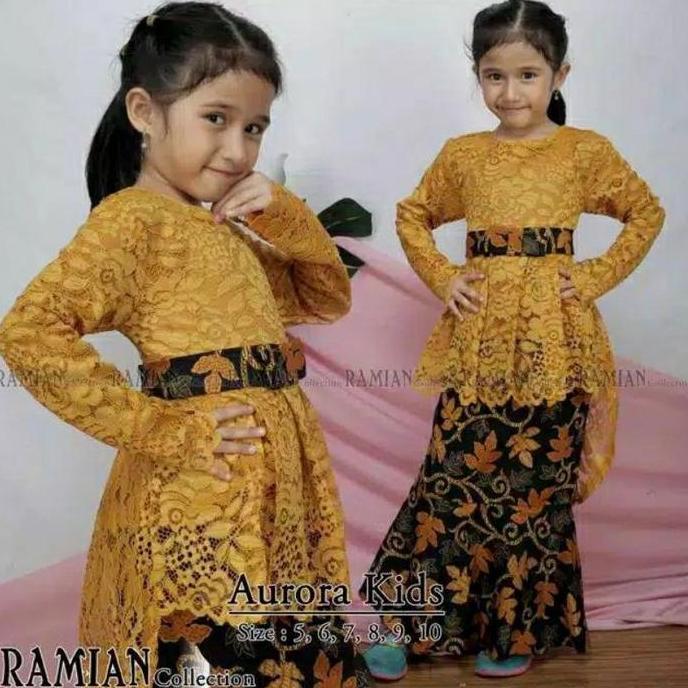 Setelan Kebaya Anak Aurora / Kebaya Kartini / Kebaya Anak Sd