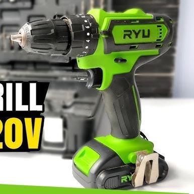 Ryu Bor Tembok Baterai Rci 20V Cordless Impact Drill Set 20 V Battery Kapasitas 1.500Mah Bor Besi 13