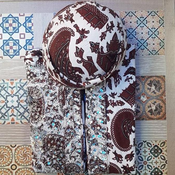 Jarik Wiru Payet + Blangkon/kain wiru pengantin/jarik pengantin