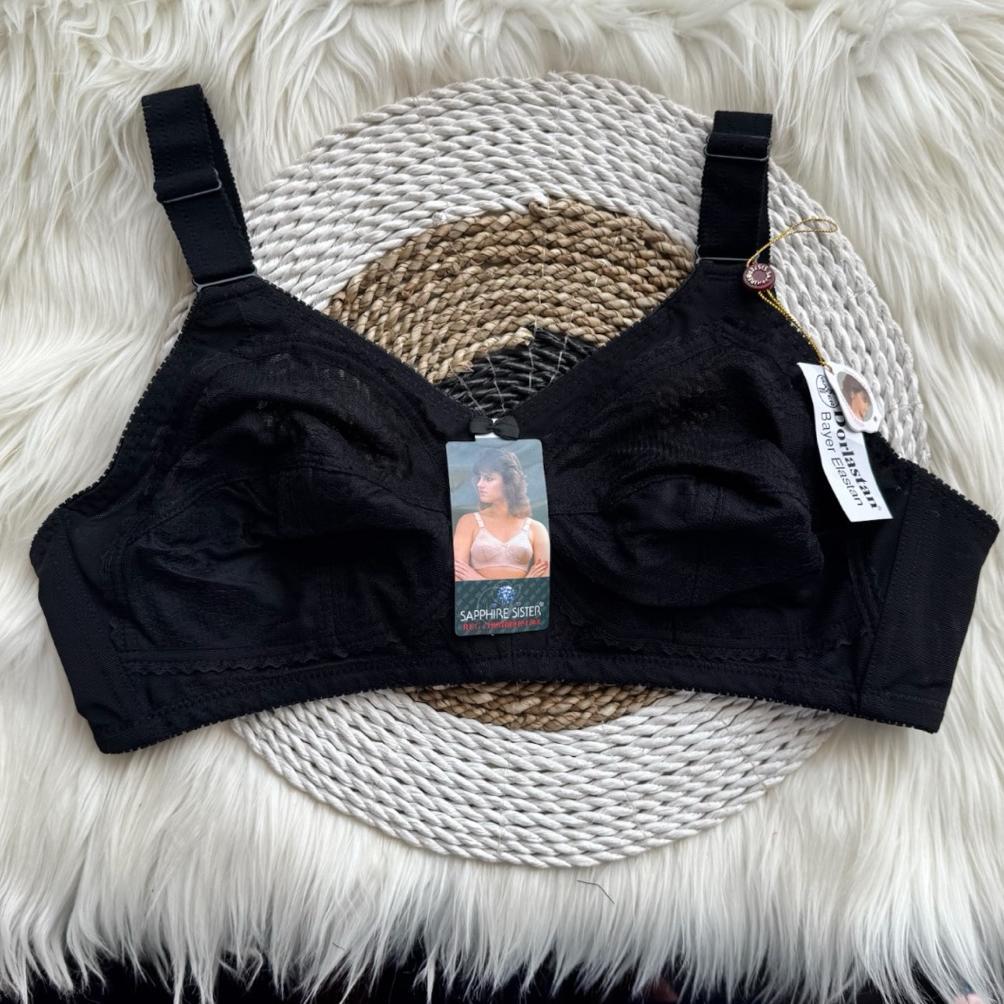 Bh Sapphire Sister Cup C Burkat Tanpa Kawat Tanpa Busa Kait 2 Dan 3 Tali Lebar