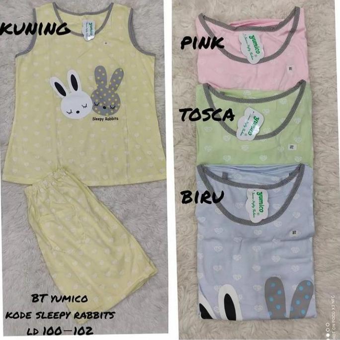 baju tidur yumico BT motif kelinci terbaru