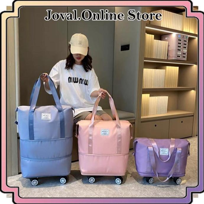 Travel Bag Jumbo 3 Tingkat Duffel Bag Roda Mudik Tas Besar