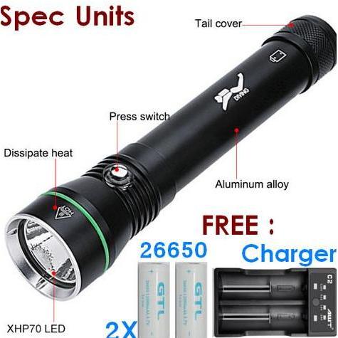 Senter Diving / Senter Selam / Senter Scuba Asafee S5 IPX 8 Waterproof TER