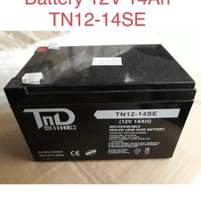 Aki baterai kering TND 12V 14Ah, TND 12-14SE Battery Murah
