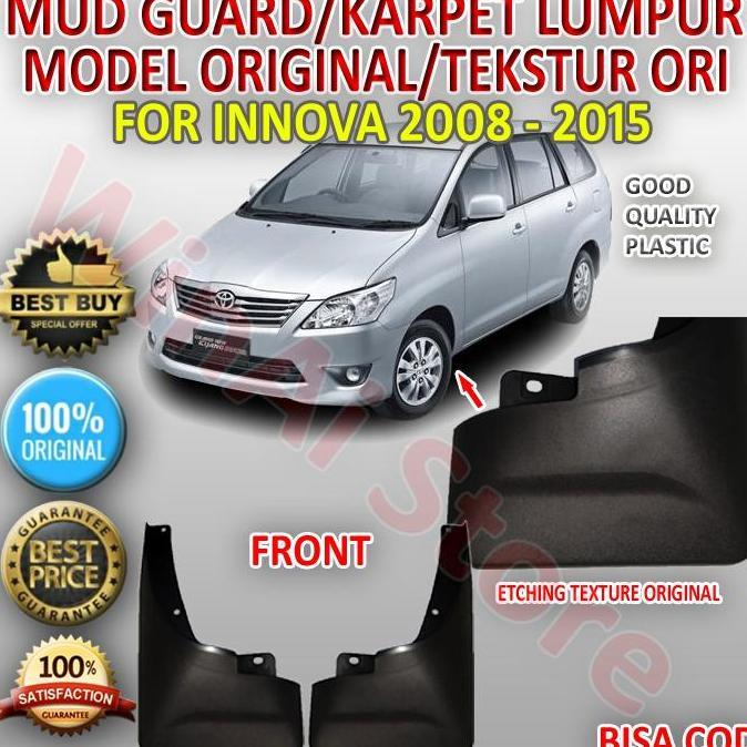 MUD GUARD/KARPET LUMPUR/SPAKBOR INNOVA DEPAN/FRONT MODEL ORI 2008-2015