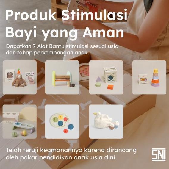 Learning Time-Program Thinker- Mainan stimulasi 13 sd 18 bulan/ Mainan edukasi anak 1 tahun/ Mainan 