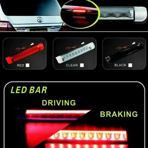 TERMURAH - lampu spoiler Toyota alphard