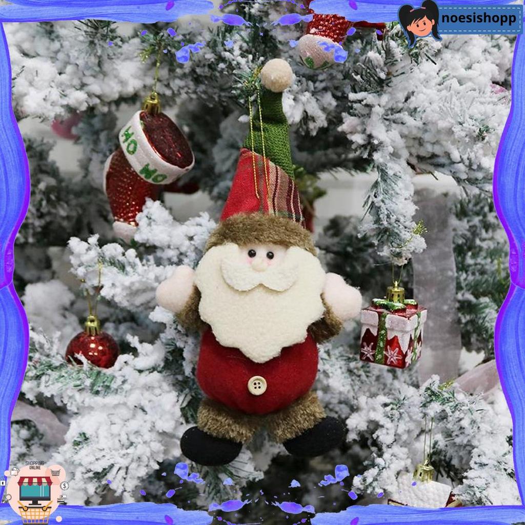Cuci Gudang NTL22 Aksesoris Pohon Natal Boneka Santa Rusa Manusia Salju Beruang Kaki Bisa di Regangk
