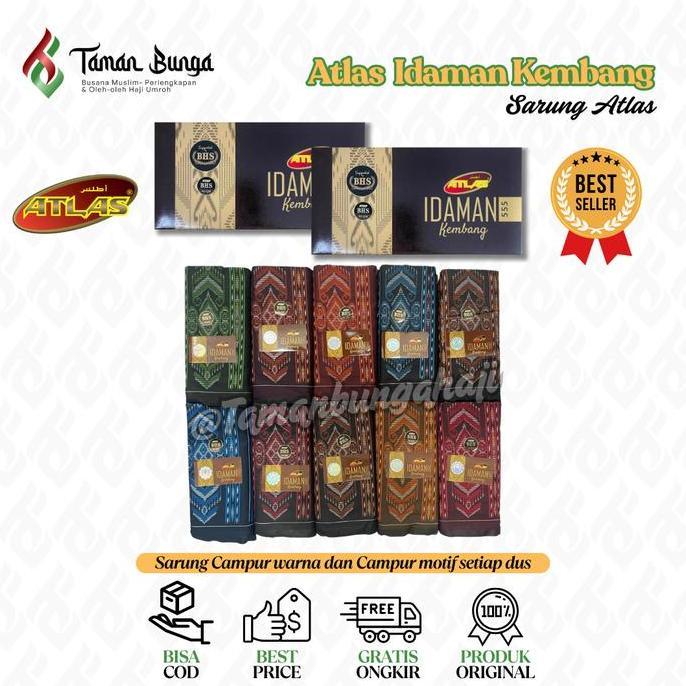 Terjangkau Sarung Atlas Idaman Kembang / Sarung Atlas / Sarung Grosir & Ecer