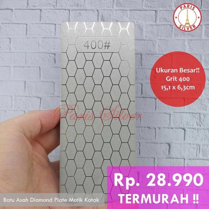 Batu asah pisau diamond berlian plate pengasah ketam pahat serut kayu