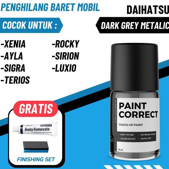 CAT OLES PENGHILANG BARET MOBIL DAIHATSU DARK GREY METALIC ABU SKR