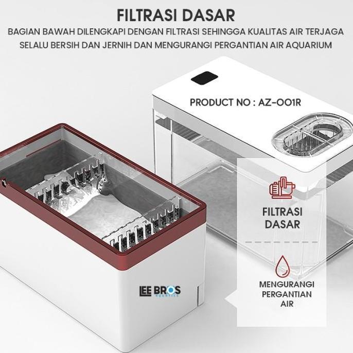 Febylaran - Aquarium C / Mini / Usb / Ikan - Akuarium Desktop Led