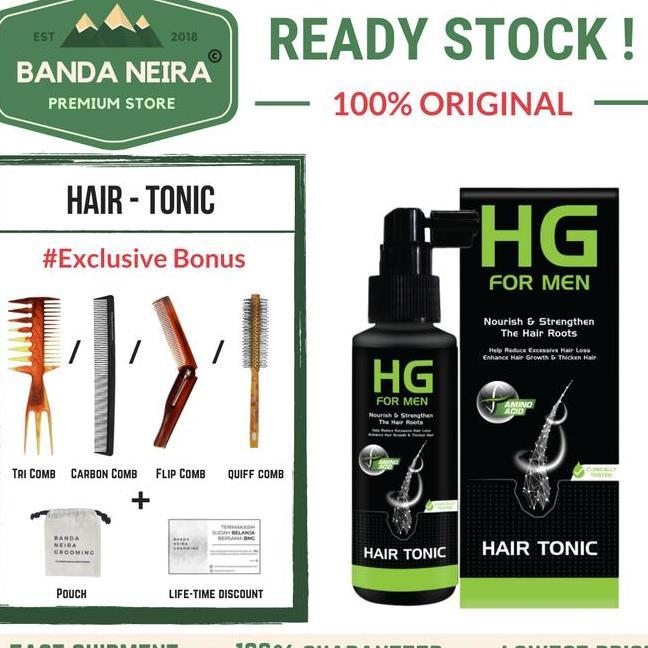 Hg For Men Hair Tonic Perawatan Rambut Rontok