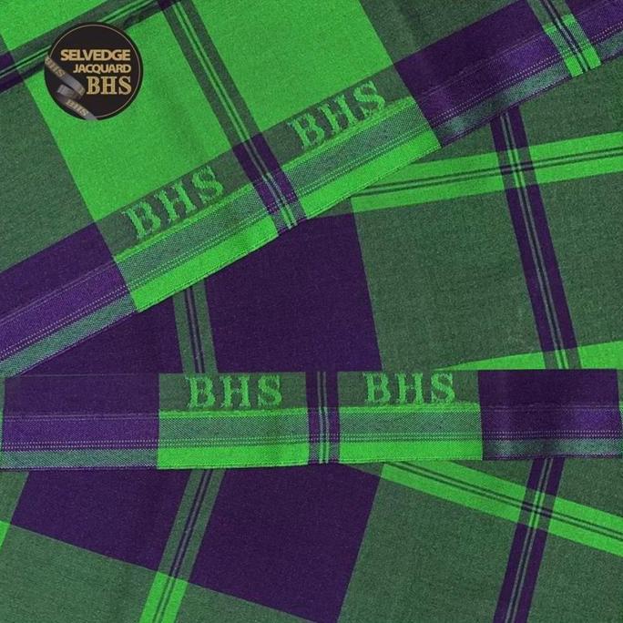 Spesial Sarung Bhs Excellent Gold Motif E51 Kdt Kombinasi Dua Teropong Selvedge Jacquard Sandur Baha