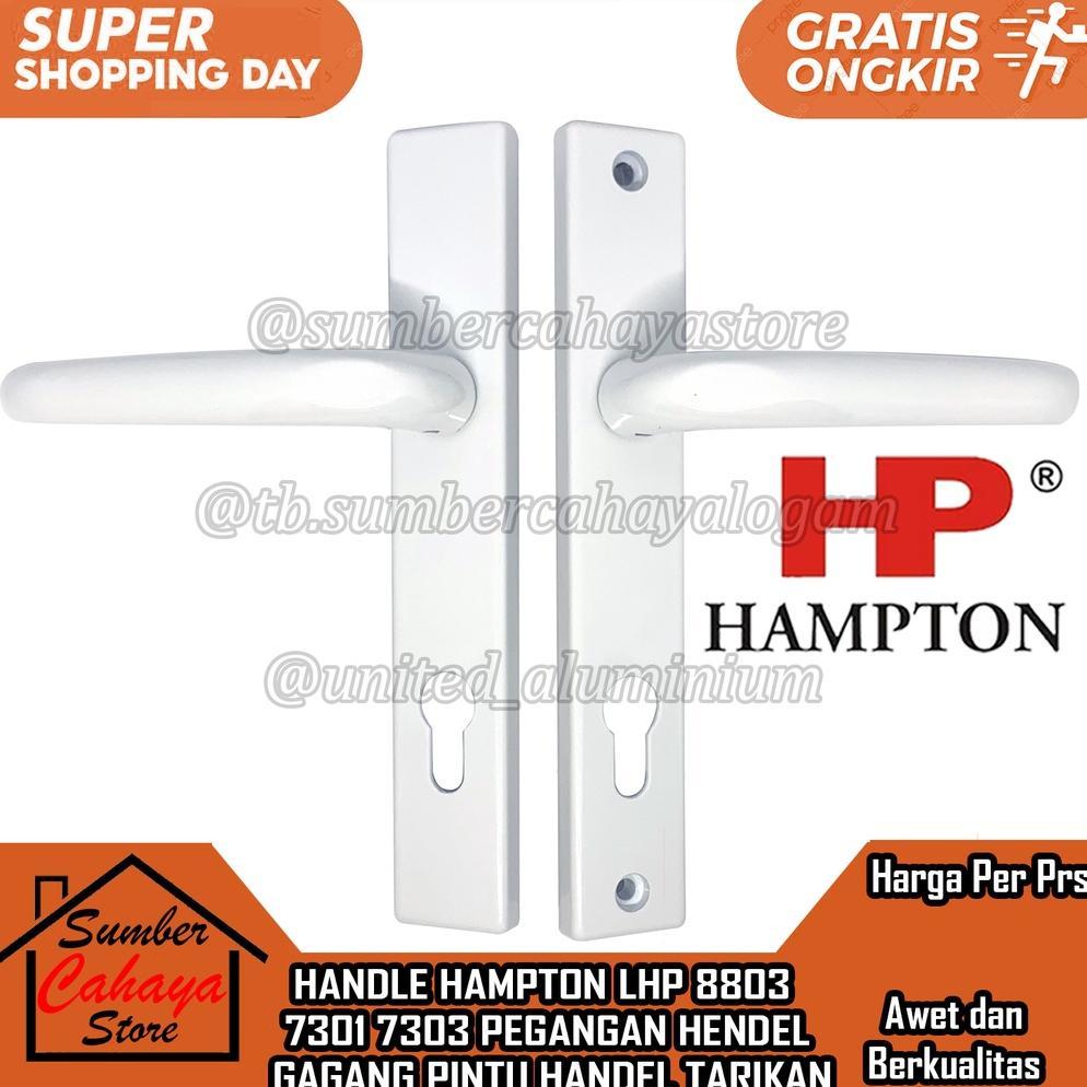 HANDLE HAMPTON LHP 8803 7303 7301 PUTIH HITAM HANDEL HENDEL GAGANG PINTU KUNCI RUMAH PEGANGAN TARIKA