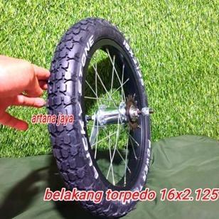 Roda wheelset Roda sepeda velg torpedo 16x2.125/roda sepeda BMX 16 in torpedo