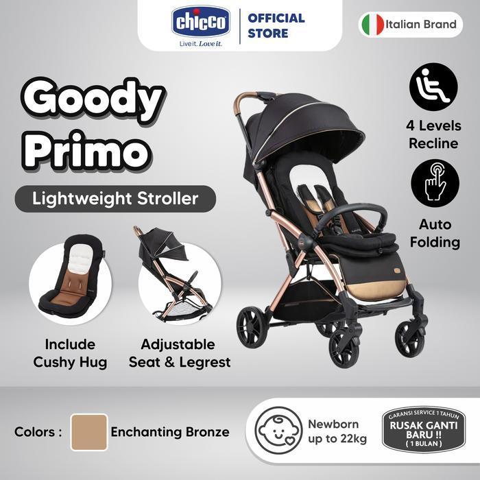 Chicco Stroller Goody Primo - Enchanting Bronze / Kereta Dorong Bayi / Kereta Bayi / Stroller Baby /