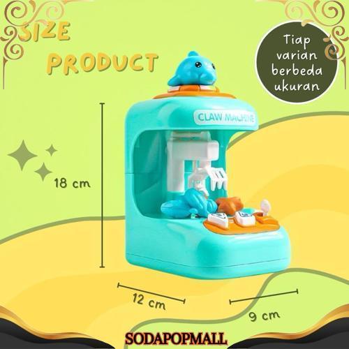 Sale Mainan Game Capit Claw Machine Mini/Mainan Edukasi Anak Mesin Capit Mini Pakai Batrei Ada Lampu