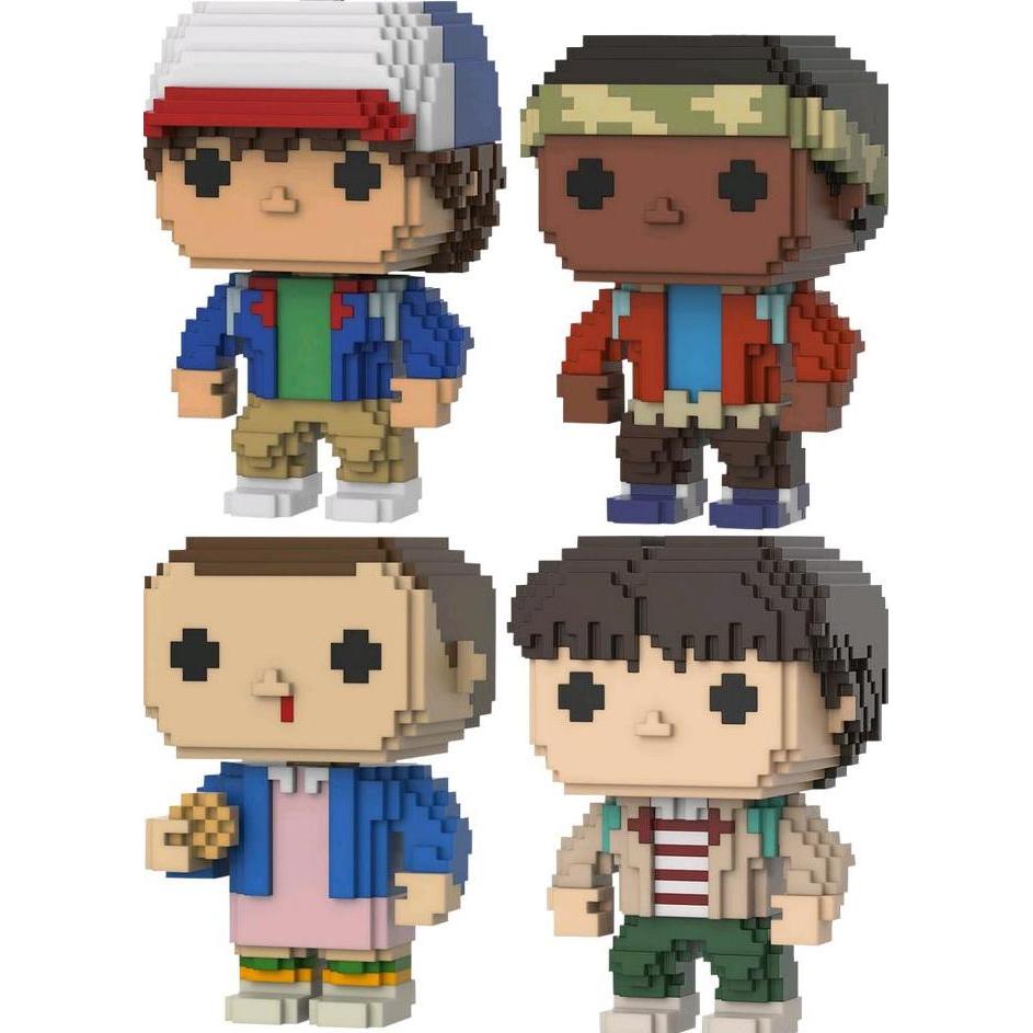 Funko Pop 8-Bit Stranger Things - Eleven Eggos, Mike, Dustin, Lucas
