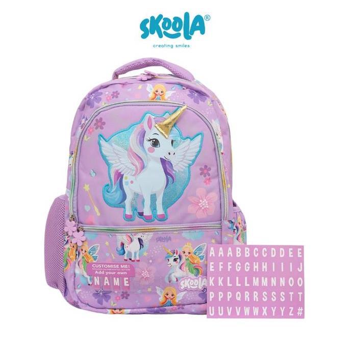 Skoola Backpack - Tas Sekolah Anak Sd Remaja Perempuan Unifairy Cupcake 3D Custome Name - Finzi