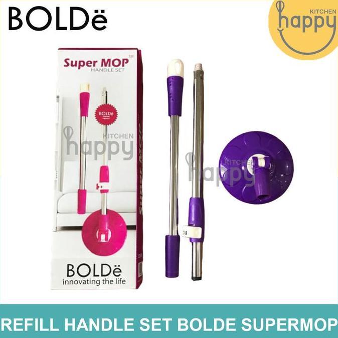 Refill Handle Set Bolde Super Mop Tongkat Pel Gagang Pel Bolde Super Mop