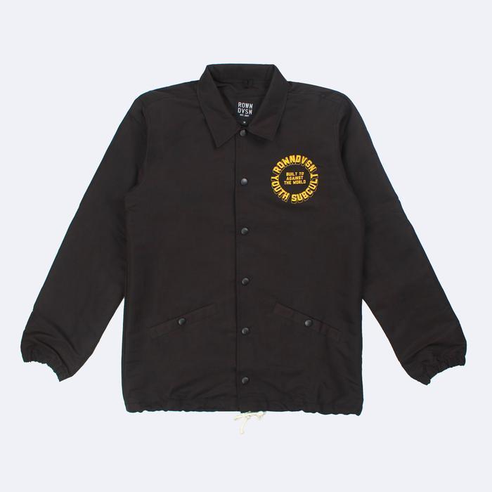 Rown Division Storage Coach Jacket Dace Black Jaket Logo Termurah Best Quality 100% Original