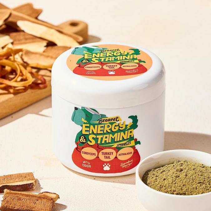 Beorpet - Energy & Stamina Sprinkle / Suplemen Energi & Stamina untuk Anjing dan Kucing - 100% Bahan