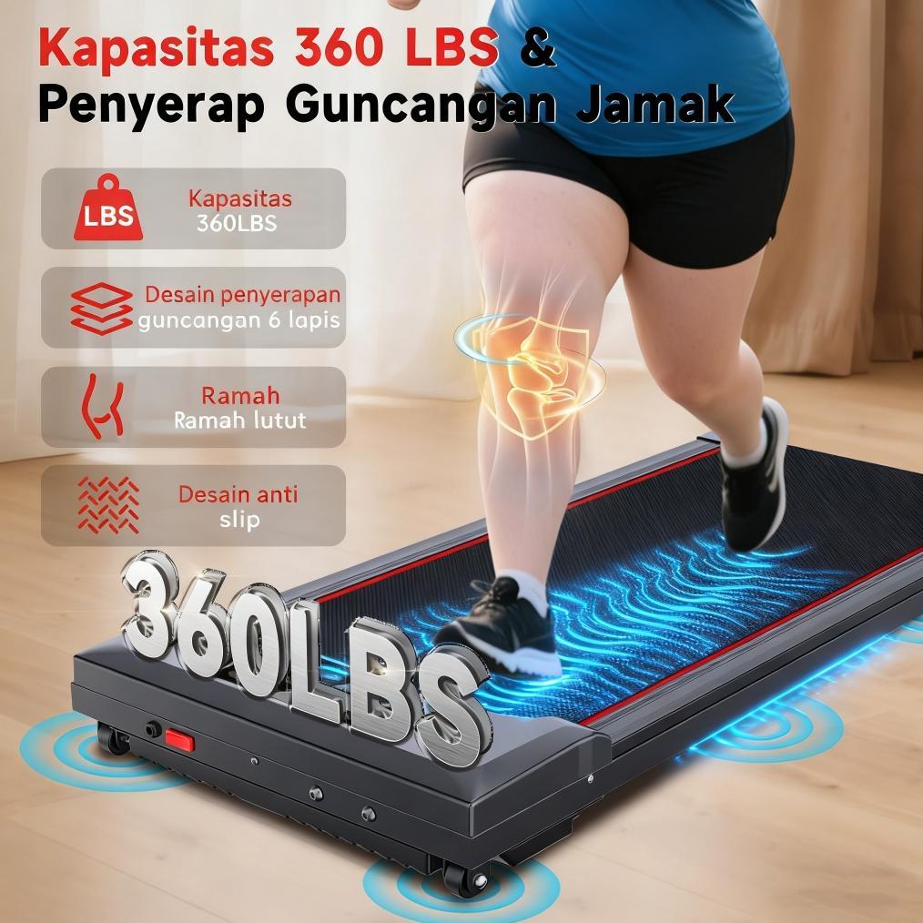 Depama_T - Yt Treadmill Elektrik Lipat Walking Pad Running Pad Electric Low Watt Portable