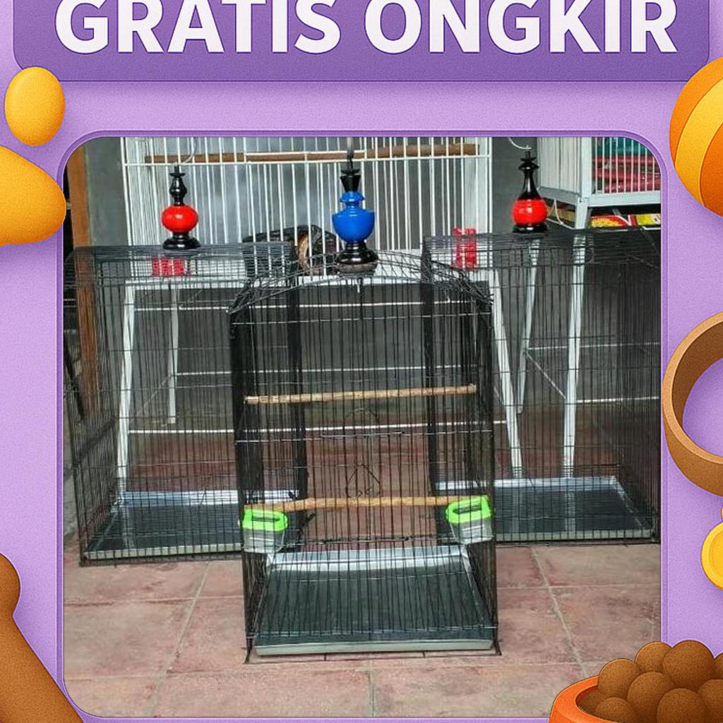Kandang Kotak Besi Gantung